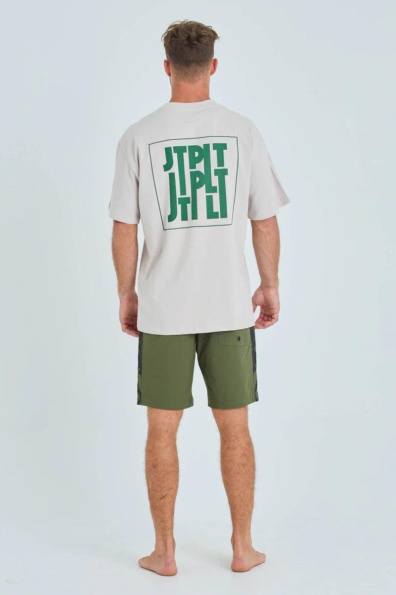 JTPLT STACKED MENS SS TEE