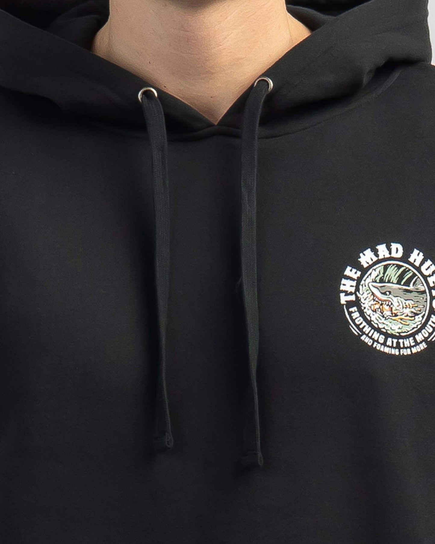 THE MAD HUEYS FOAMING SHARK HOODIE