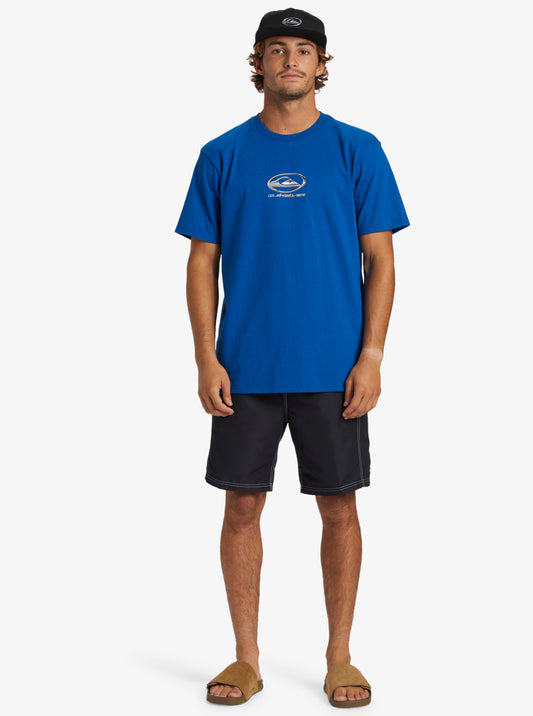 QUICKSILVER CHROME LOGO SHORT SLEEVE TEE