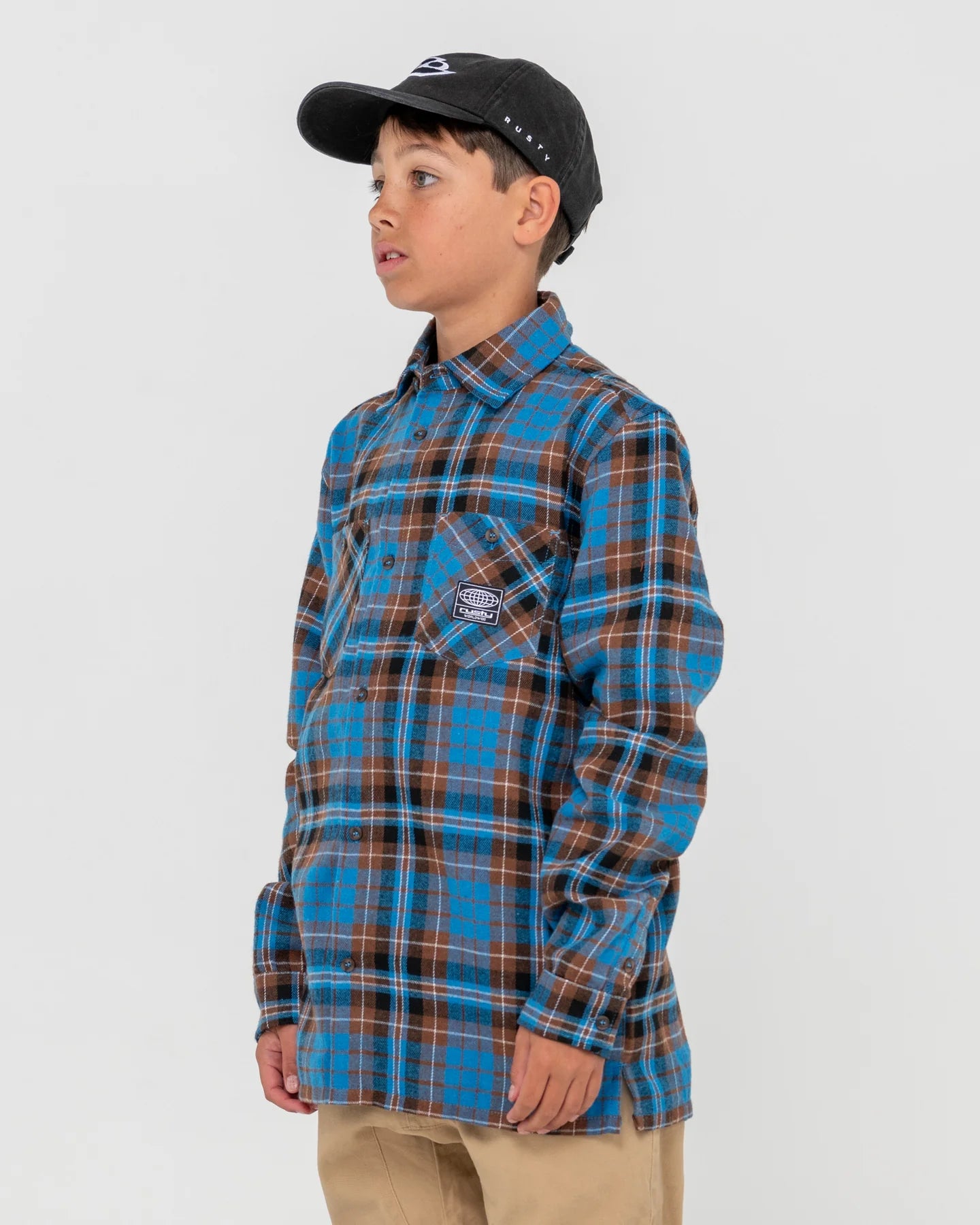 RUSTY NEON DREAMS R2K LONG SLEEVE SHIRT BOYS