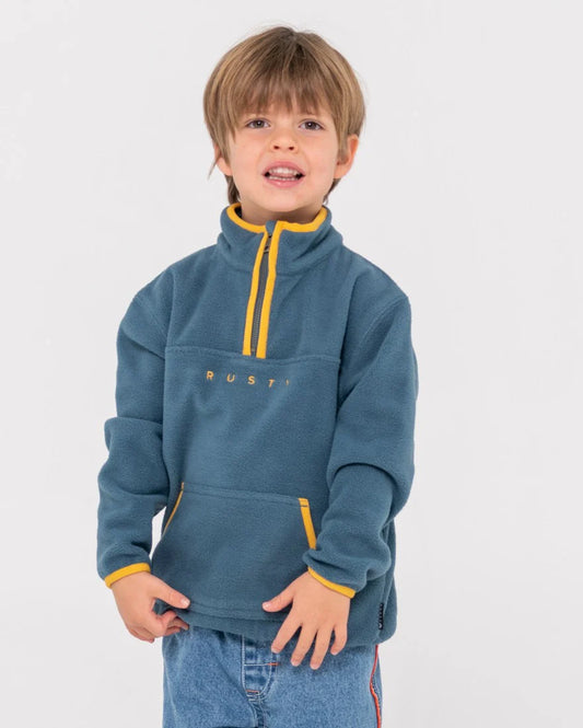 RUSTY POLARIZED 1/4 ZIP POLAR FLEECE RUNTS