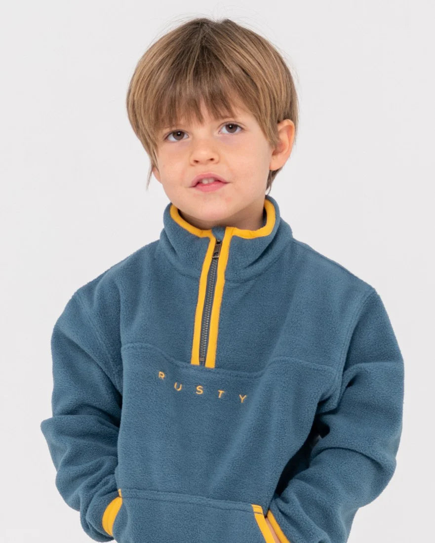 RUSTY POLARIZED 1/4 ZIP POLAR FLEECE RUNTS