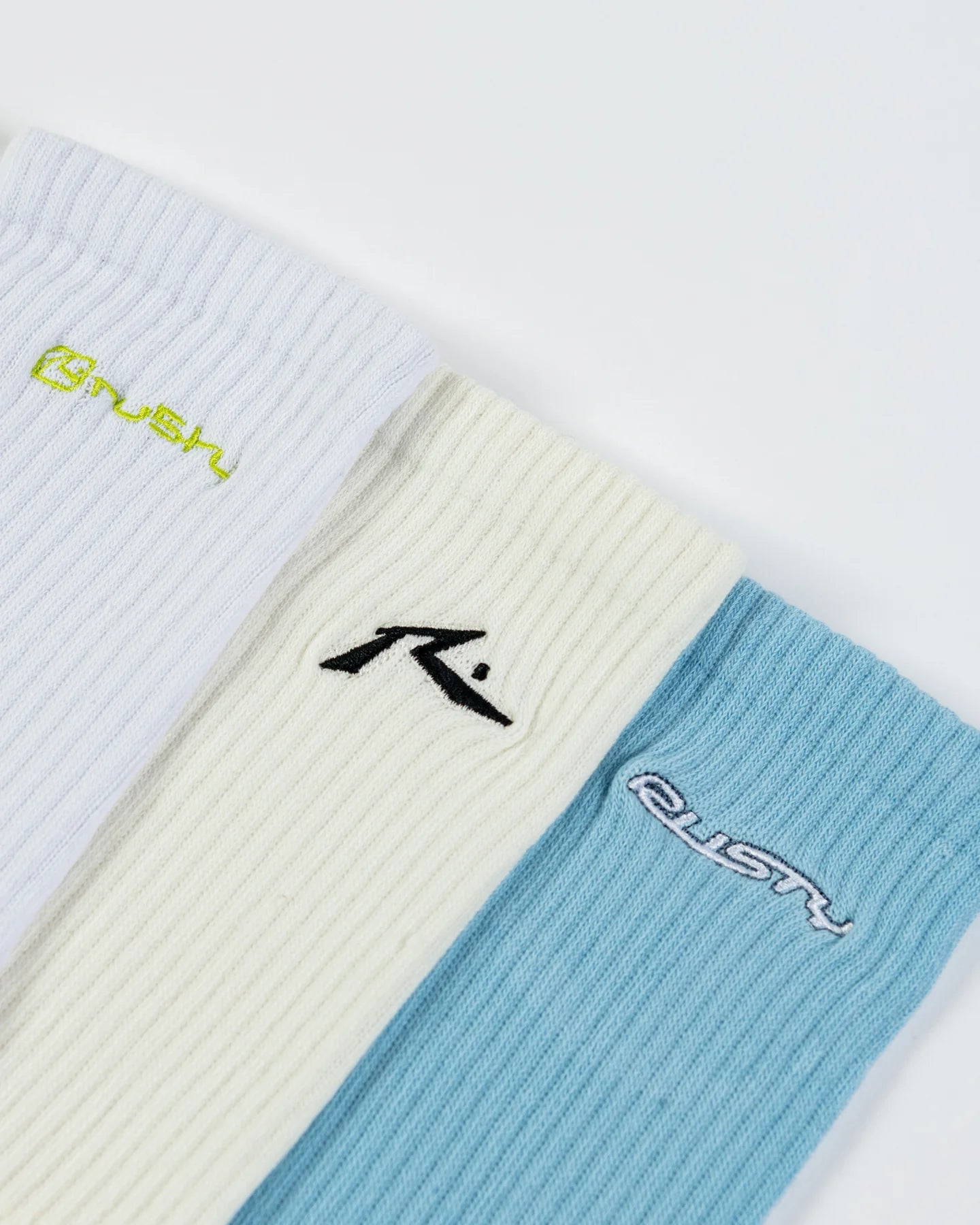 RUSTY REPEAT CREW 3- PK SOCKS