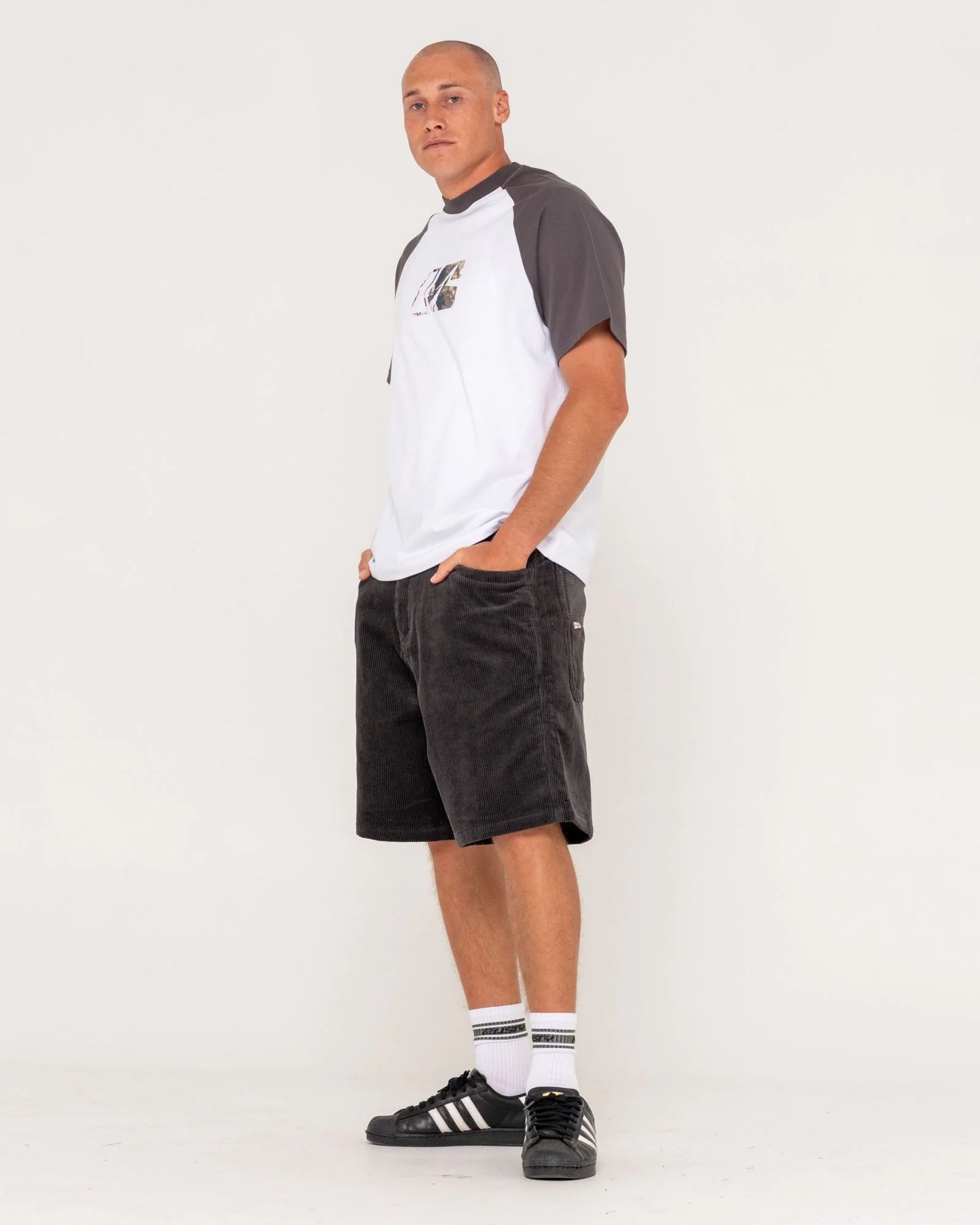 RUSTY FLIP DADDY CORD SHORTS