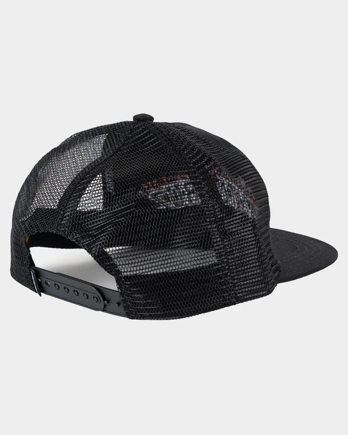 SANTA CRUZ FLAMED COLLEGIATE ARCH TRUCKER CAP