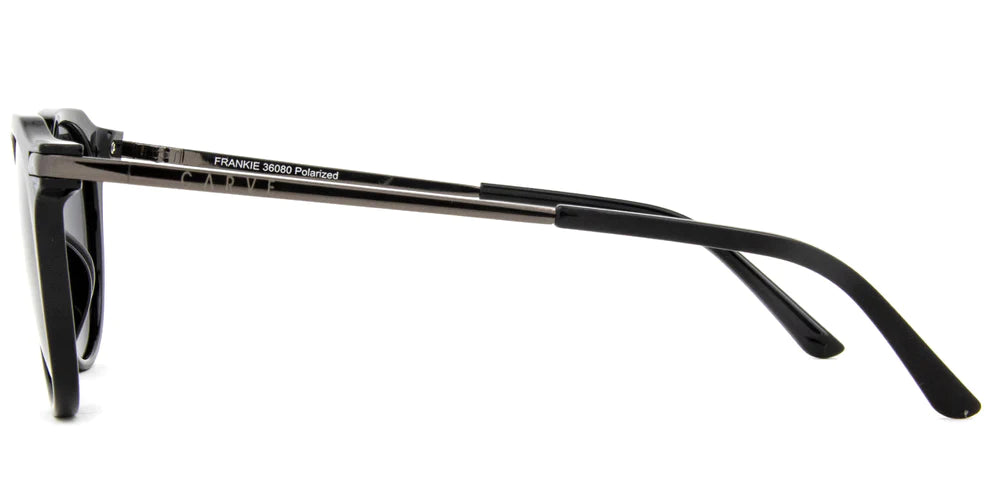 CARVE FRANKIE POLARIZED GLOSS BLACK SUNGLASSES