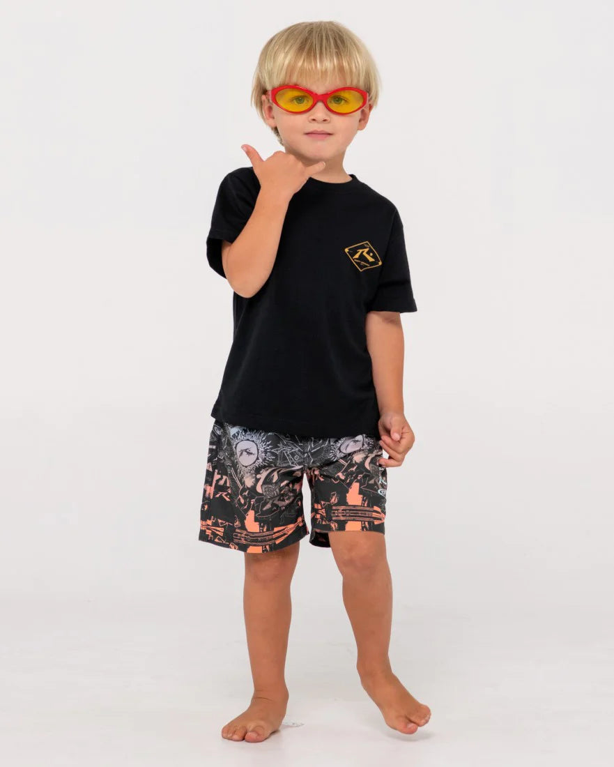 RUSTY PASTE UP ELASTIC BOARDSHORT RUNTS