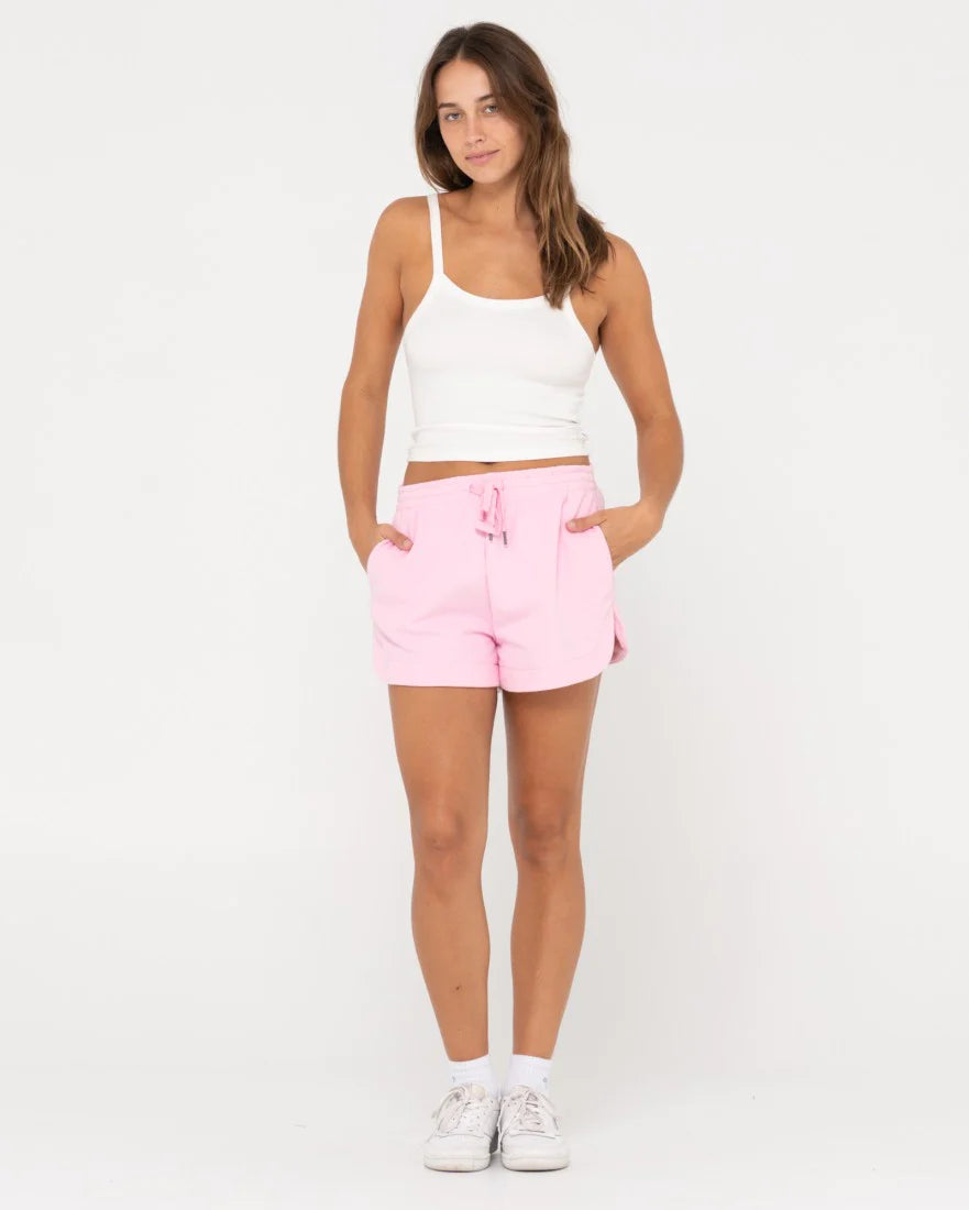 RUSTY SIGNATURE GIRLS FLEECE SHORTS
