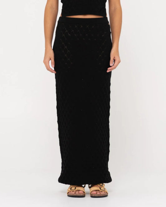 RUSTY LADIES LEO MAXI KNIT SKIRT