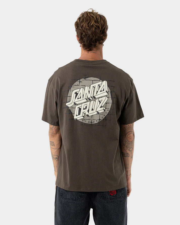 SANTA CRUZ SCRAWL BRICK DOT SS BOX FIT TEE