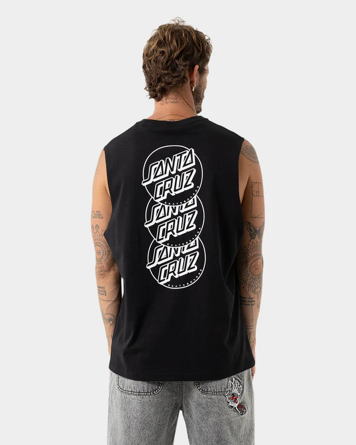 SANTA CRUZ DESCENDED DOTS MONO MUSCLE TOP