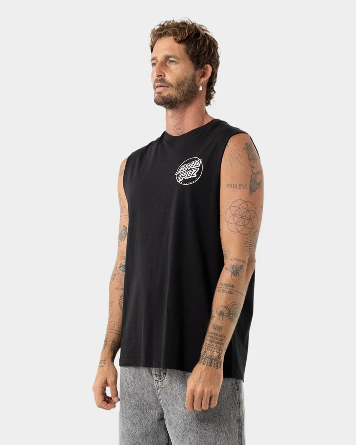 SANTA CRUZ DESCENDED DOTS MONO MUSCLE TOP