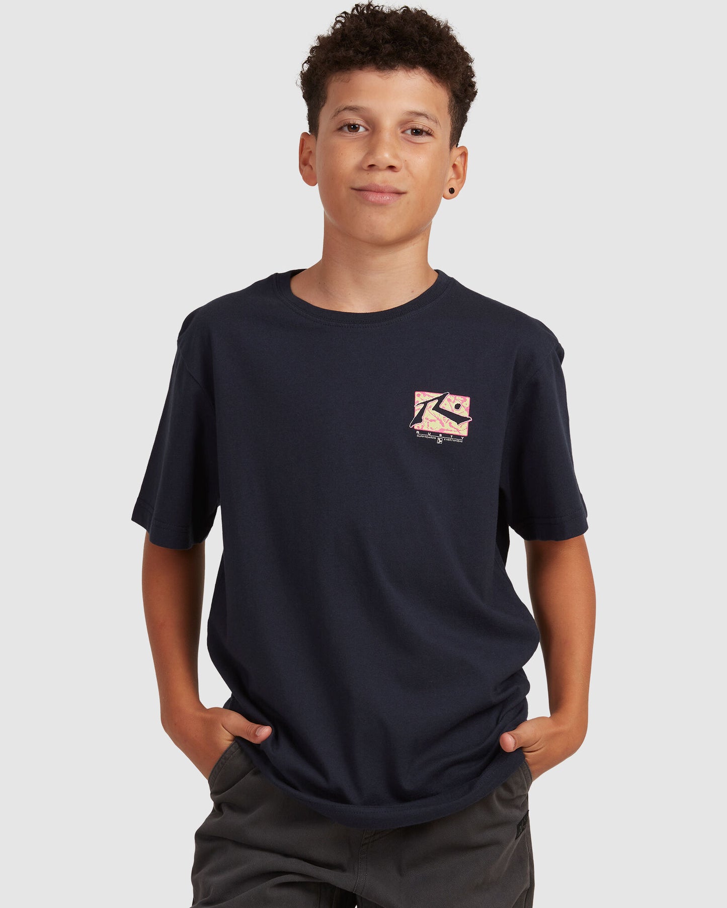 RUSTY BOYS SPLAT DOWN SHORT SLEEVE TEE