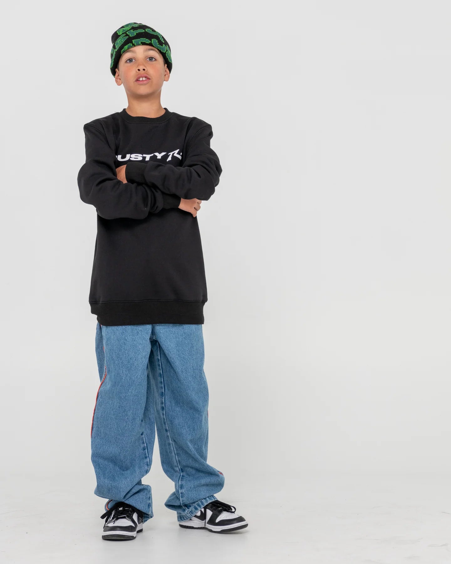 RUSTY VITAL 2.0 RUSTY BOYS CREW NECK JUMPER