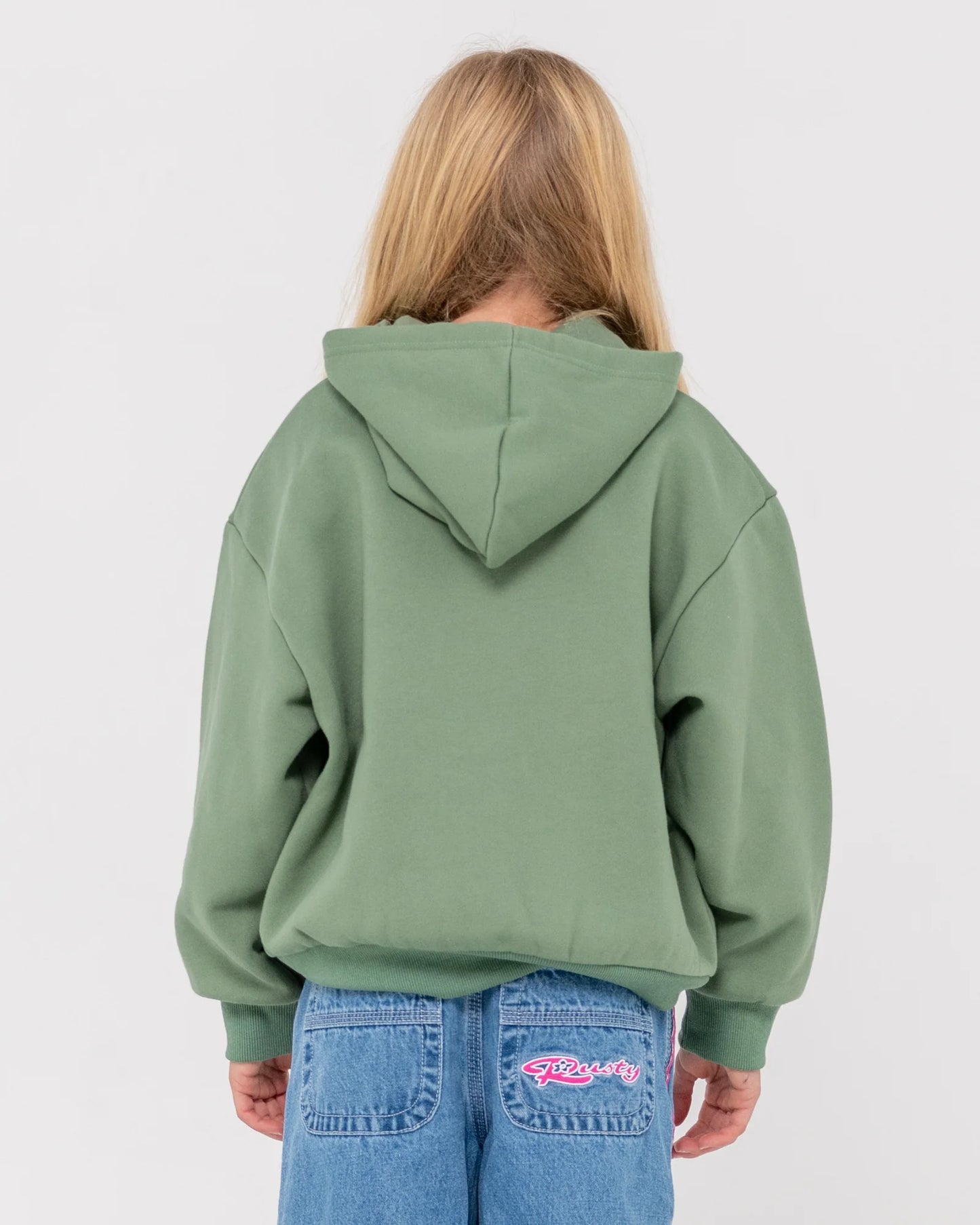 RUSTY ESSENTIALS HOODED FLEECE GIRLS