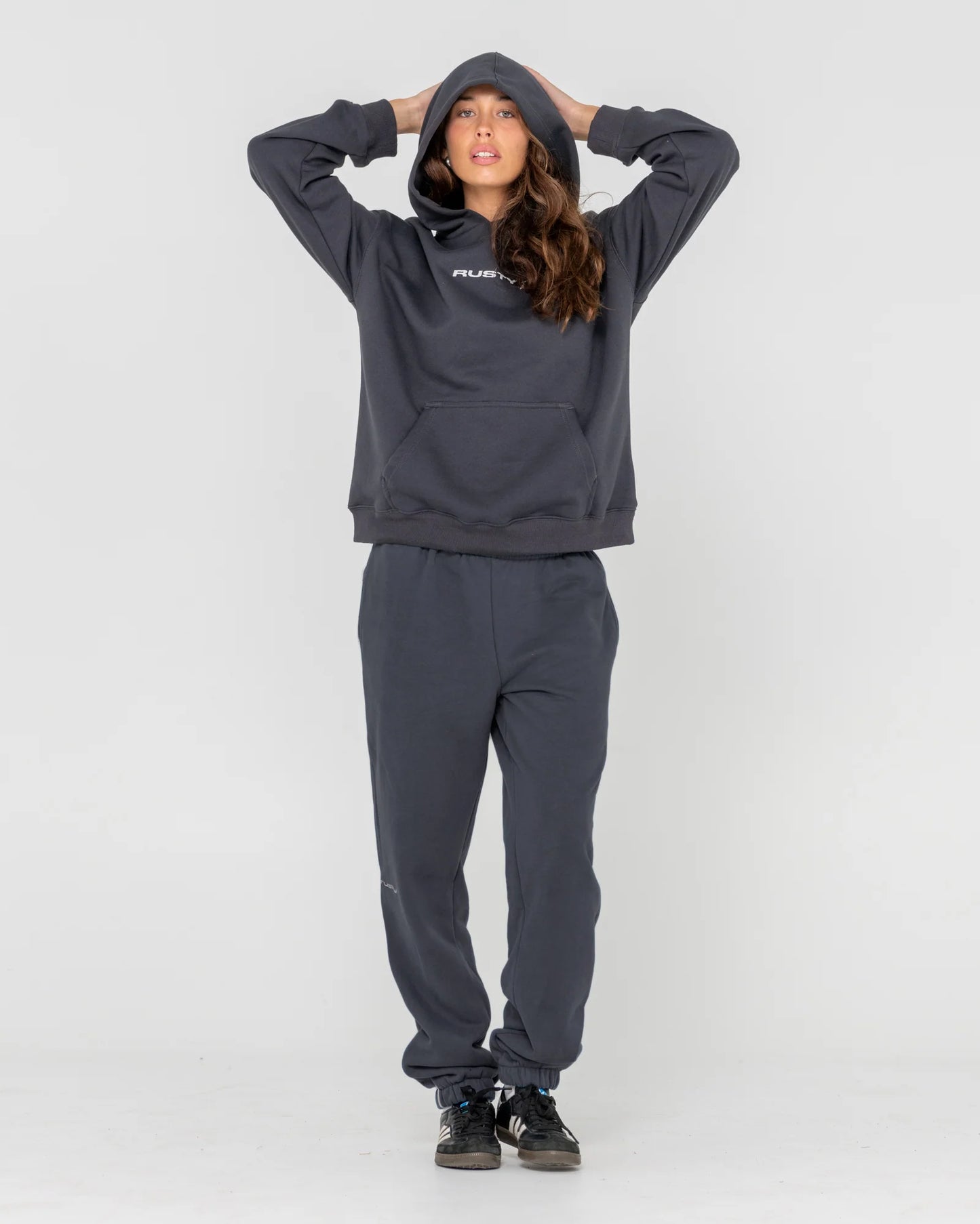 RUSTY ESSENTIALS LOW RISE TRACK PANTS