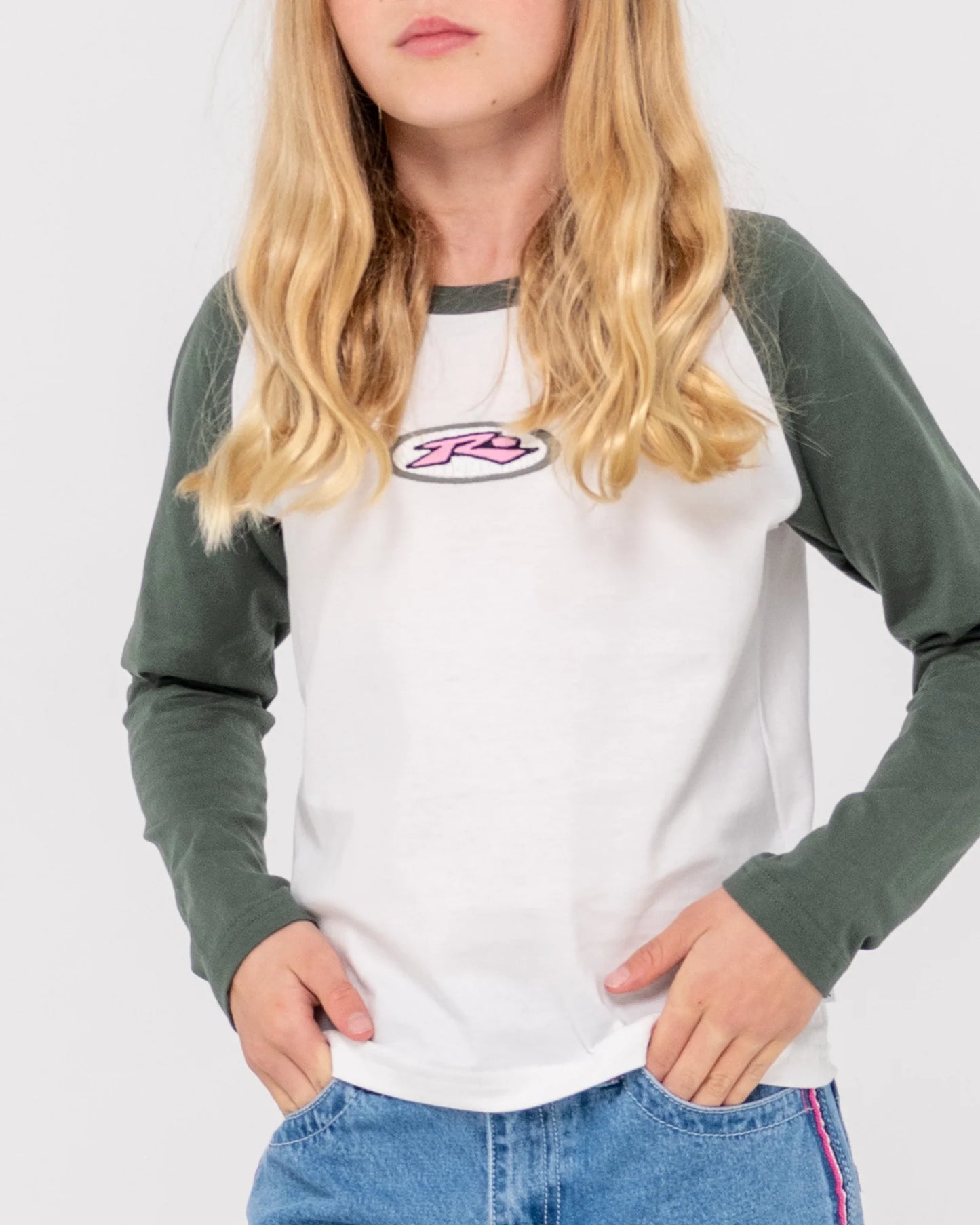 RUSTY GIRLS HERITAGE LS TEE