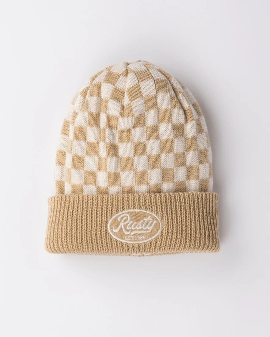 RUSTY CHECK MATE BEANIE