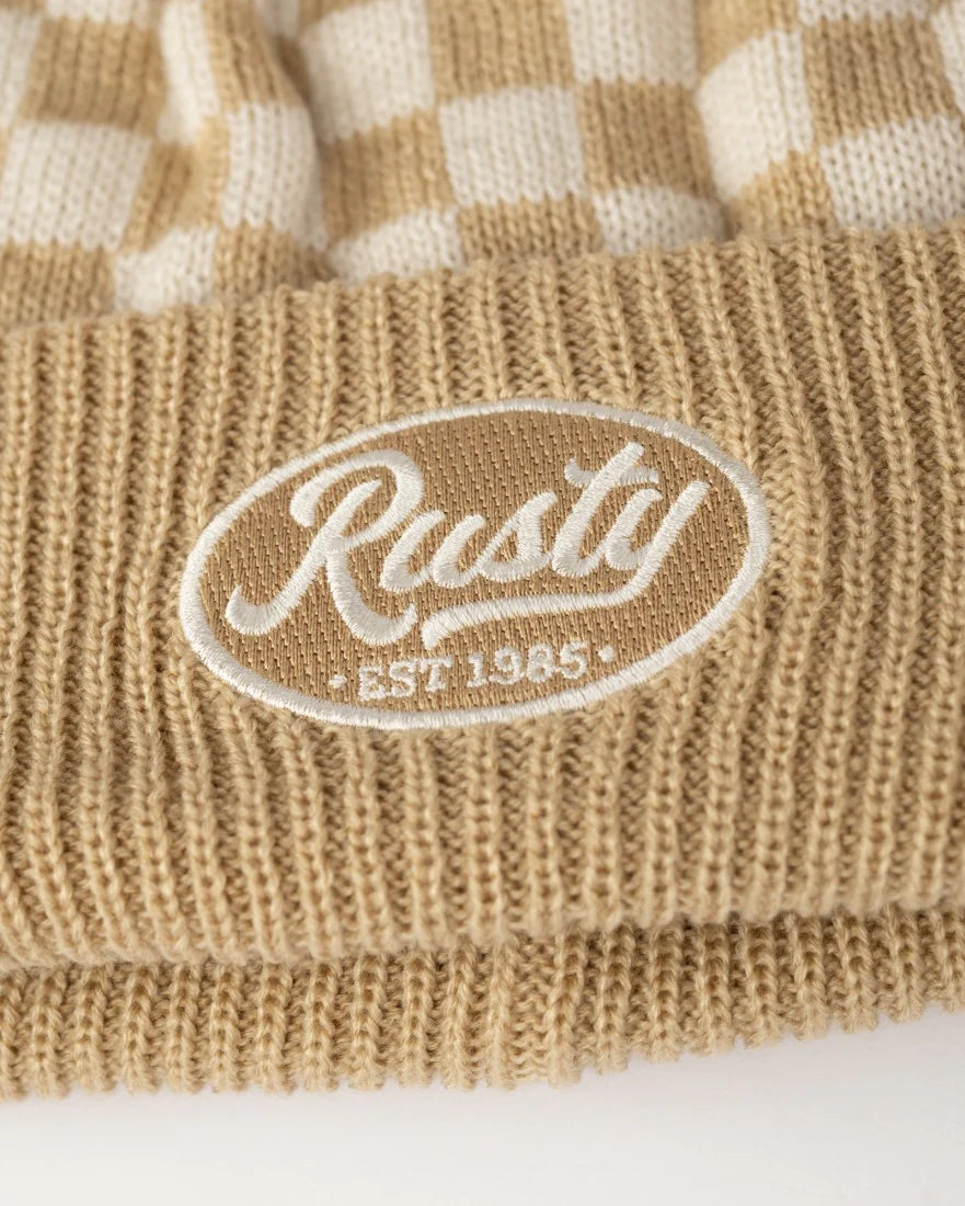 RUSTY CHECK MATE BEANIE