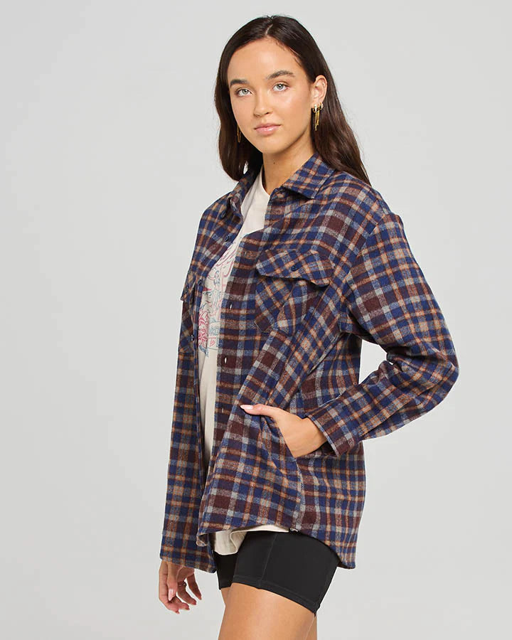 THE MAD HUEYS CLASSIC CHECK WOMENS SHACKET