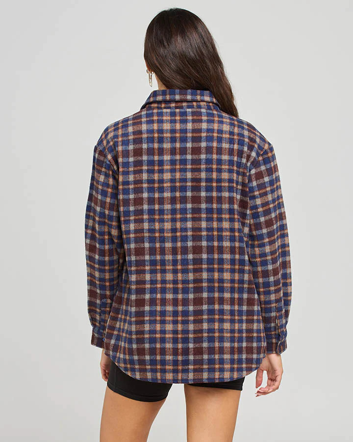 THE MAD HUEYS CLASSIC CHECK WOMENS SHACKET
