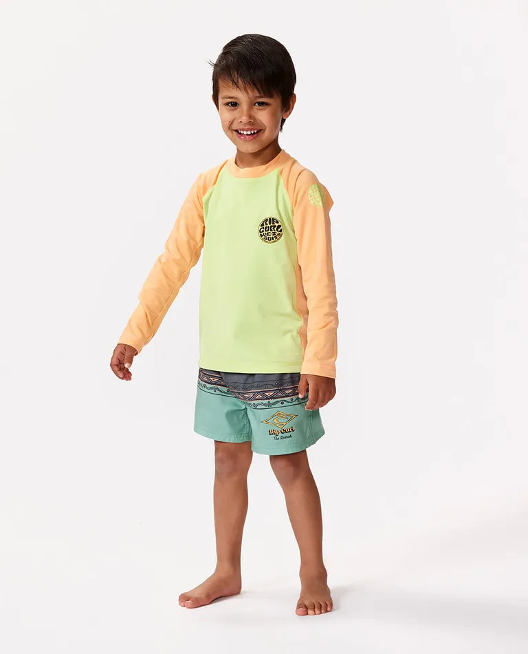 RIPCURL SHOCK UPF LONG SLEEVE BOYS RASHSHIRT