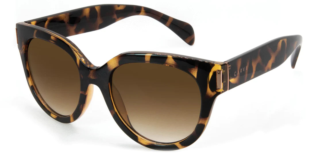 CARVE VIVIAN GLASS YELLOW TORT BROWN GRADIENT SUNGLASSES