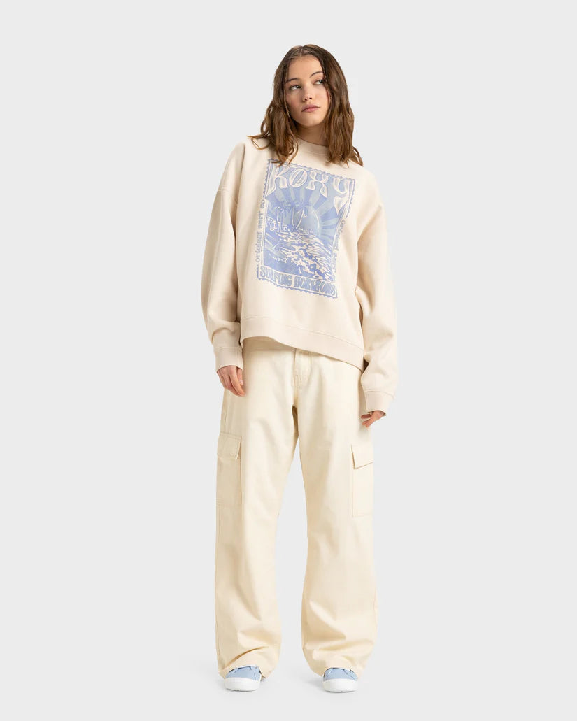 ROXY LINEUP OVERSIZED CREW