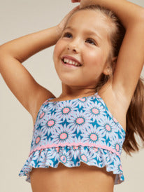 ROXY BOLD FLORALS CROP TOP SET