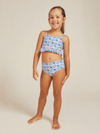 ROXY BOLD FLORALS CROP TOP SET