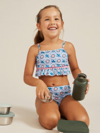 ROXY BOLD FLORALS CROP TOP SET