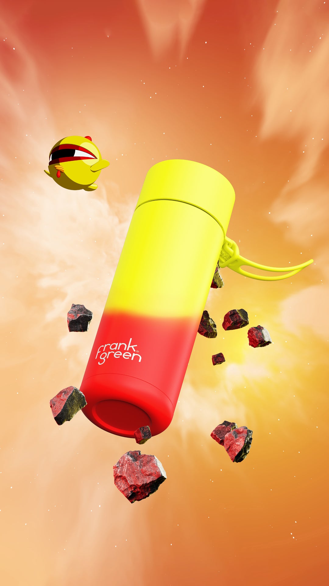 FRANK GREEN 34oz STAINLESS STEEL SINGLE WALL BOTTLE COLOUR CHANGE