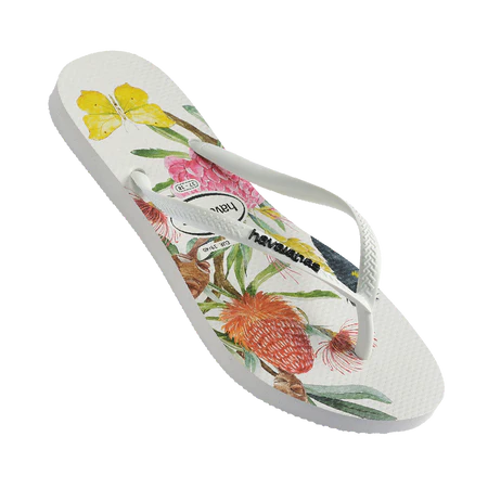 HAVAIANAS SLIM FLORA FC THONGS