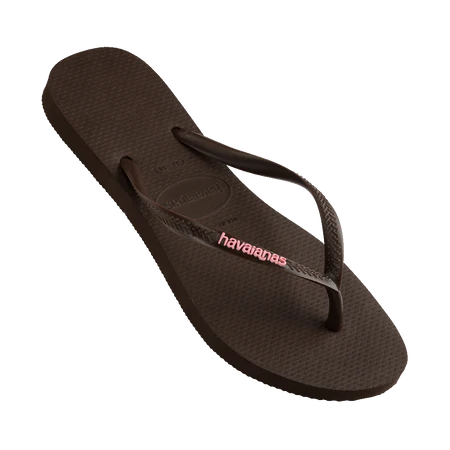 HAVAIANAS SLIM RUBBER LOGO THONGS
