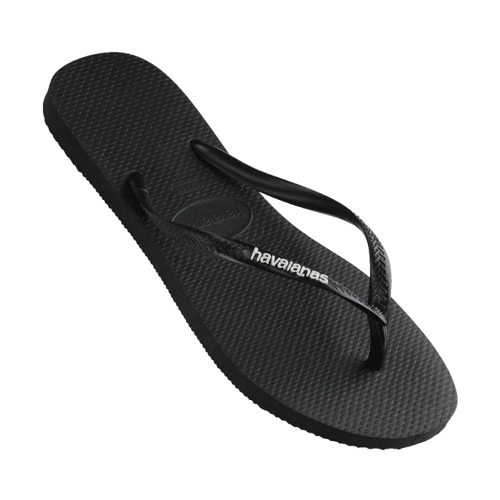 HAVAIANAS SLIM RUBBER LOGO THONGS