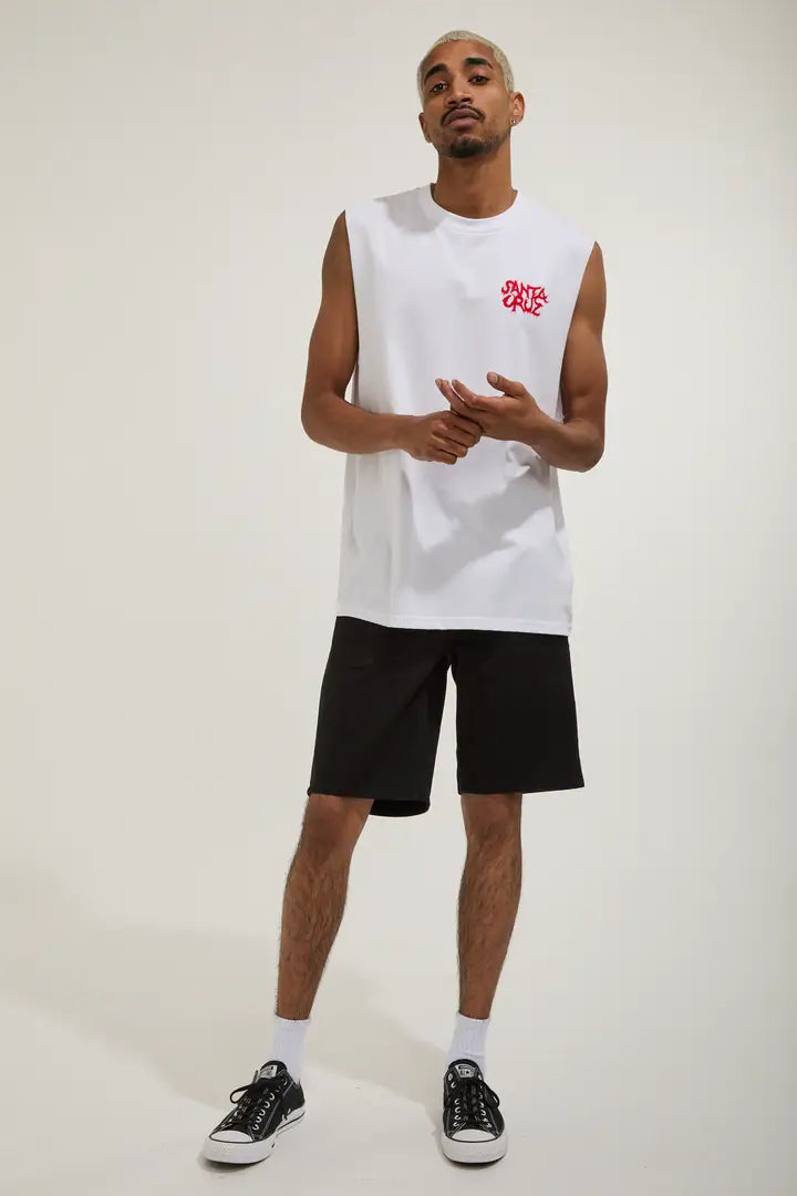 SANTA CRUZ KNOX FIREPIT DOT MUSCLE TEE