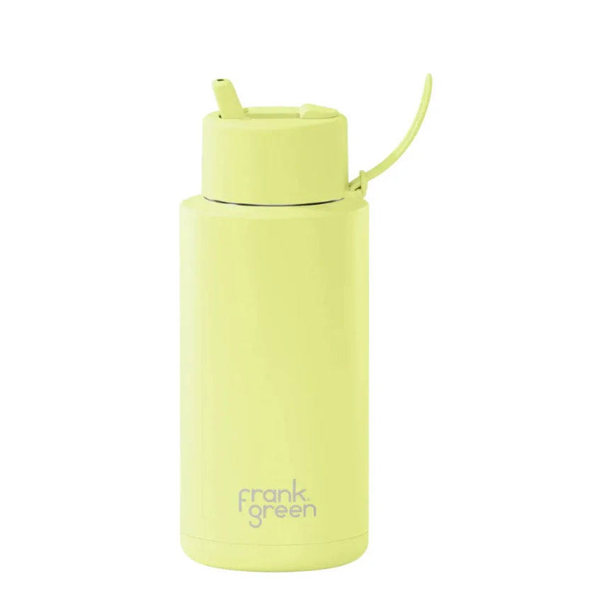 FRANK GREEN 34oz / 1L CERAMIC REUSABLE BOTTLE FLIP LID