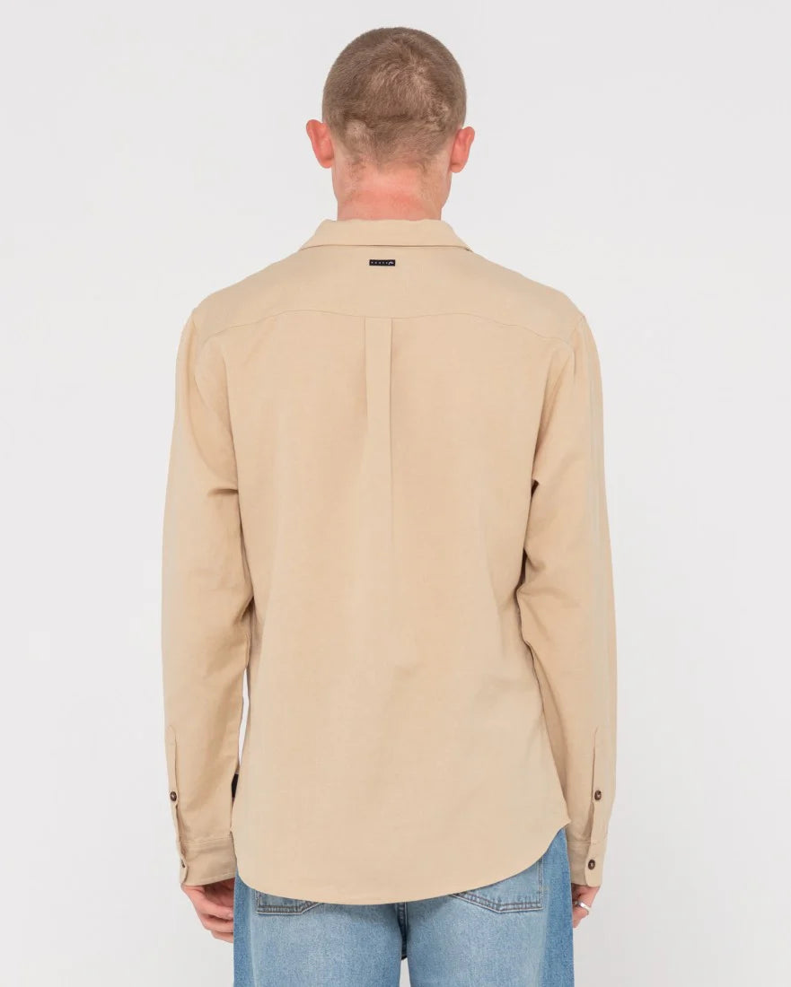 RUSTY OVERTONE L/S LINEN SHIRT