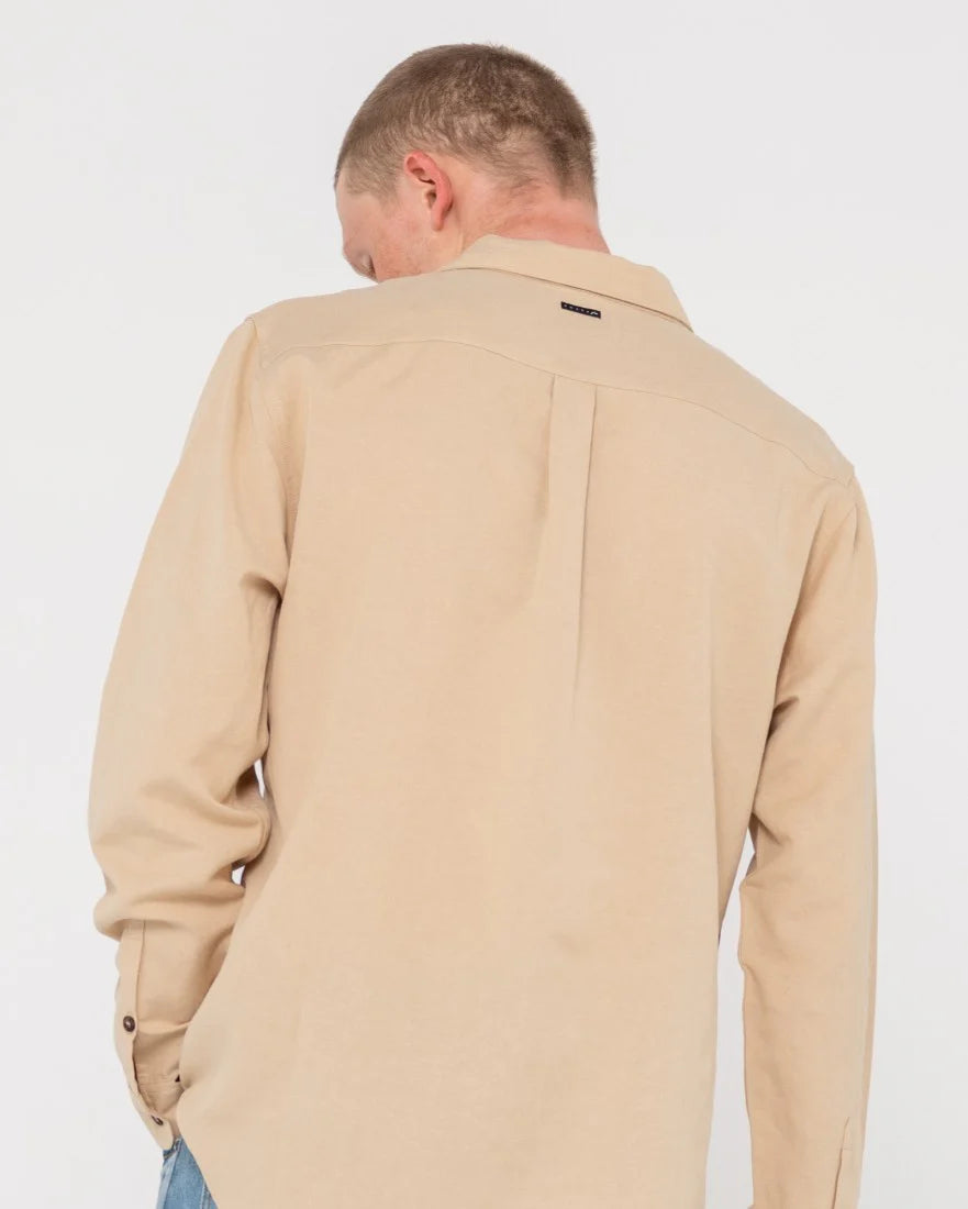RUSTY OVERTONE L/S LINEN SHIRT