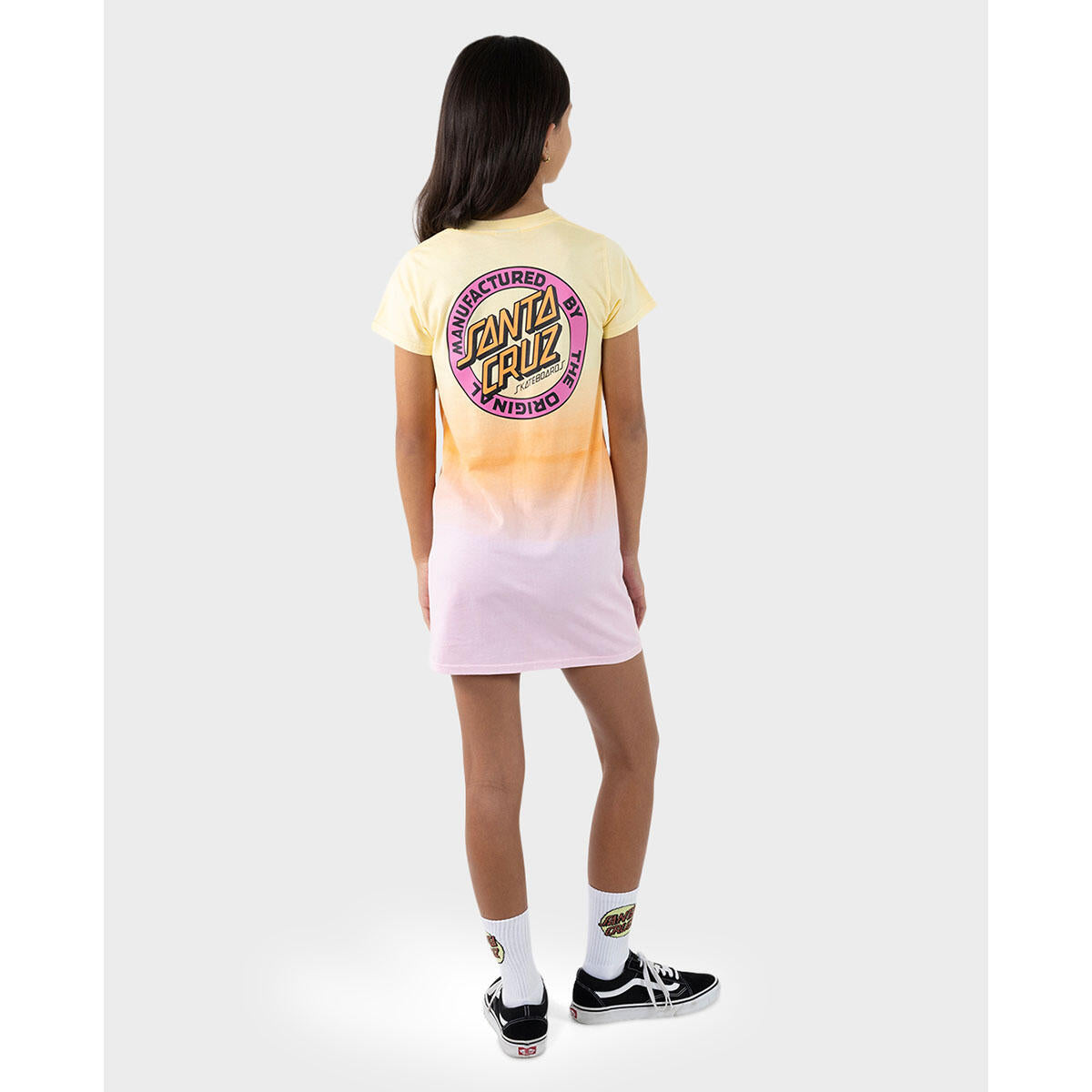 SANTA CRUZ MFG DOT RETRO SHORT SLEEVE TEE DRESS