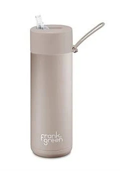 FRANK GREEN 20oz 595mil CERAMIC REUSABLE BOTTLE FLIP LID