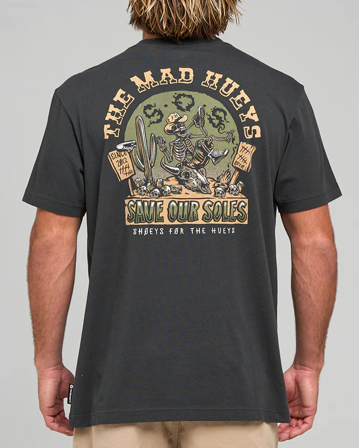 THE MAD HUEYS MENS SOS S/S TSHIRT