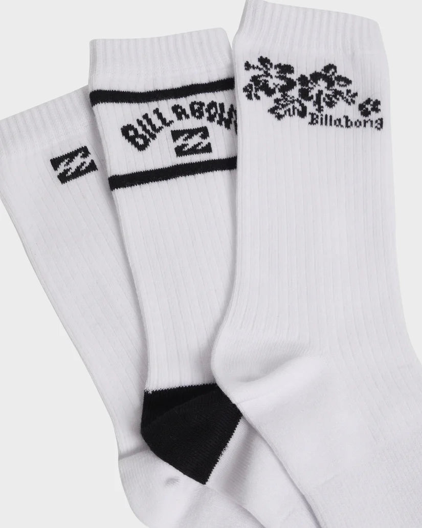BILLABONG GOOD TIMES SOCKS 3 PACK