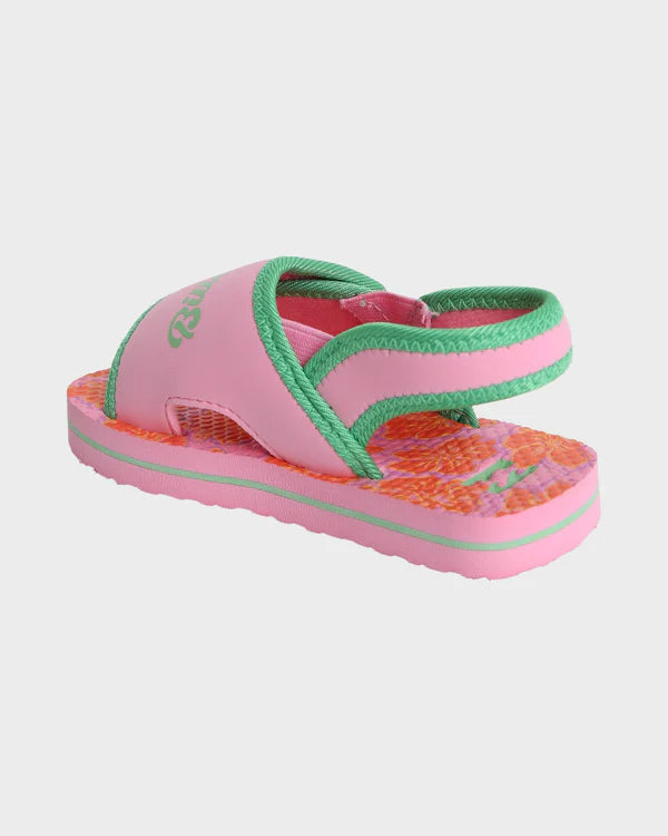 BILLABONG GROMS HAPPY HIBISCUS SLIDES