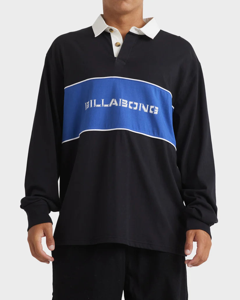 BILLABONG WARPED LS RUGBY POLO SHIRT