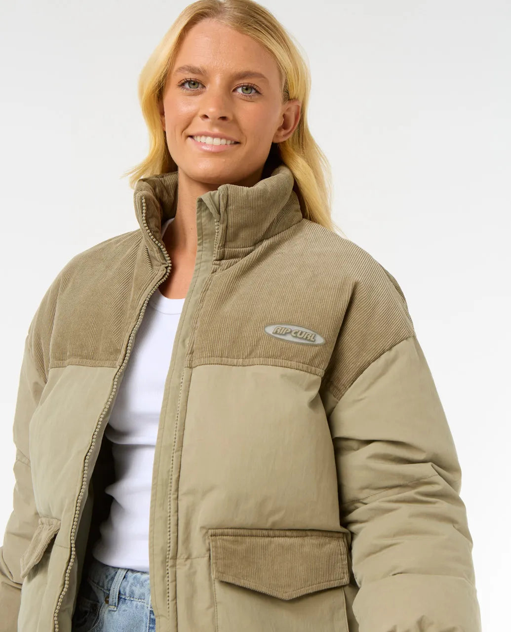RIP CURL HIGH TIDE MIXED CORD PUFFER