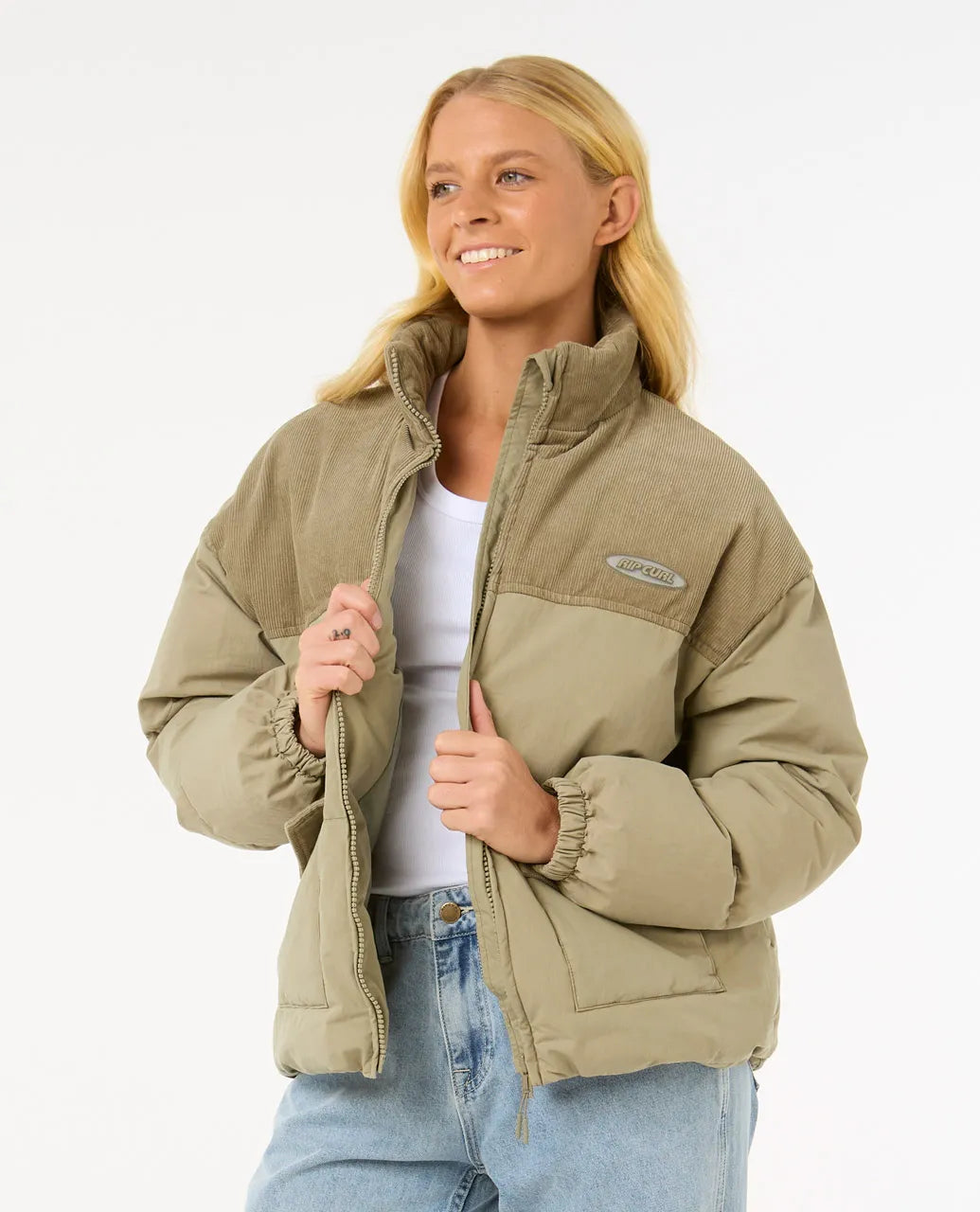 RIP CURL HIGH TIDE MIXED CORD PUFFER