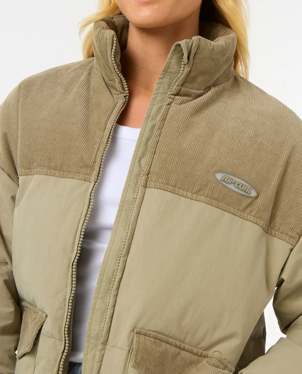 RIP CURL HIGH TIDE MIXED CORD PUFFER