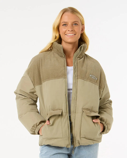 RIP CURL HIGH TIDE MIXED CORD PUFFER