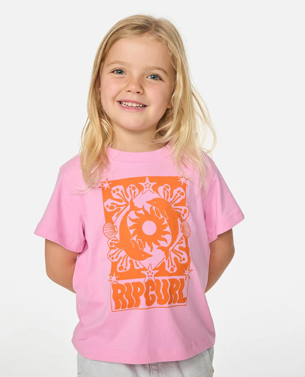 RIPCURL GIRLS SUN SWELL DOLPHIN TEE